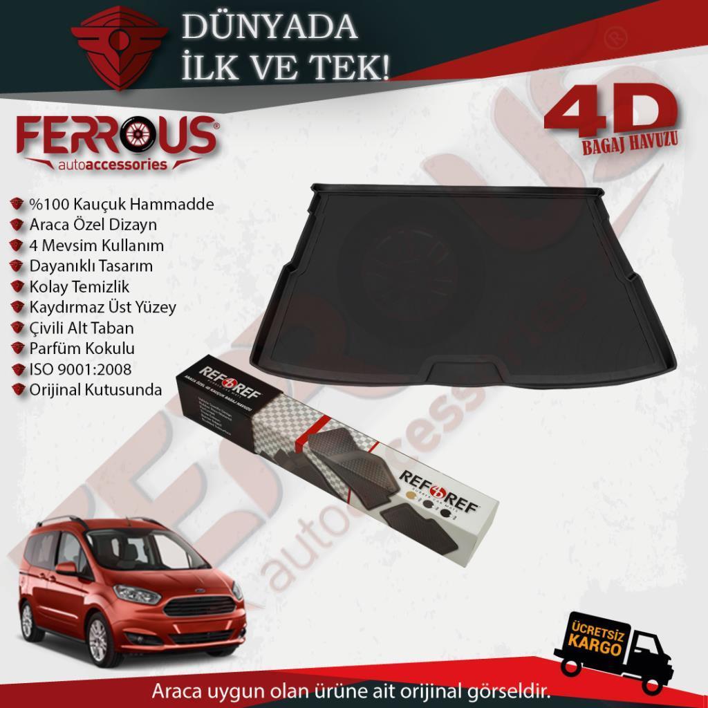 Ford Courier Refref 4D Paspas Siyah ve Refref 4D Bagaj Havuzu 2014 2023