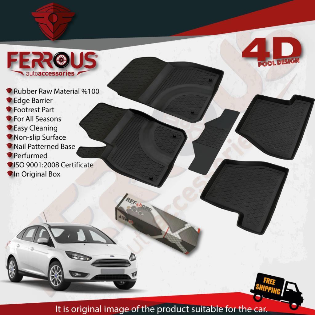 Ford Focus 4 HB Refref 4D Paspas Siyah ve İ.S. Bagaj Havuzu 2015 ve Üstü