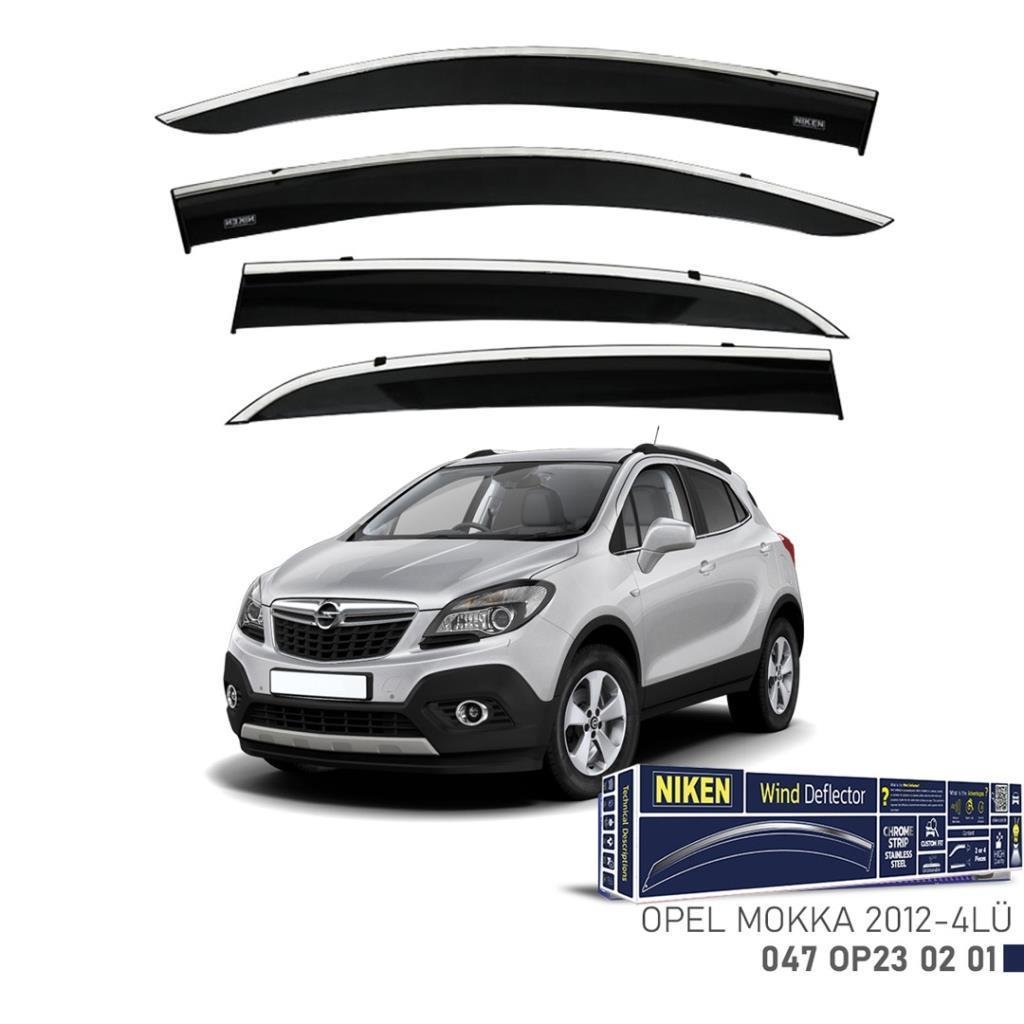 Opel Mokka Niken Kromlu Cam Rüzgarlığı 4lü Set 2012 2018