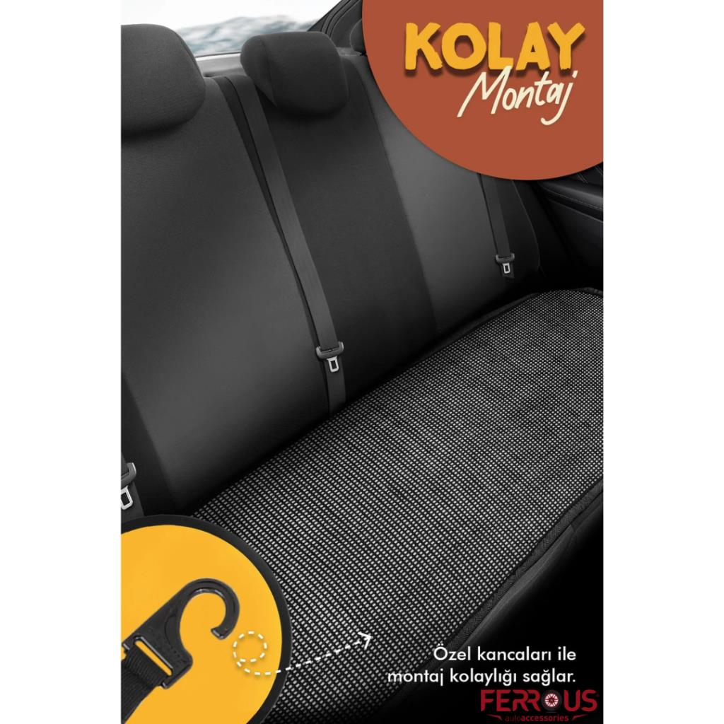 Oto Koltuk Koruyucu Kılıf Terletmez Kilim Seti 2 Ön+1 Arka 3lü Set Universal