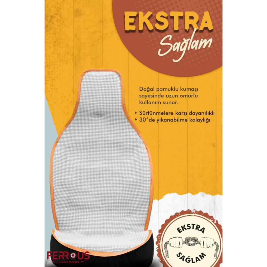 Oto Koltuk Koruyucu Kılıf Terletmez Kilim Seti 2 Ön+1 Arka 3lü Set Universal