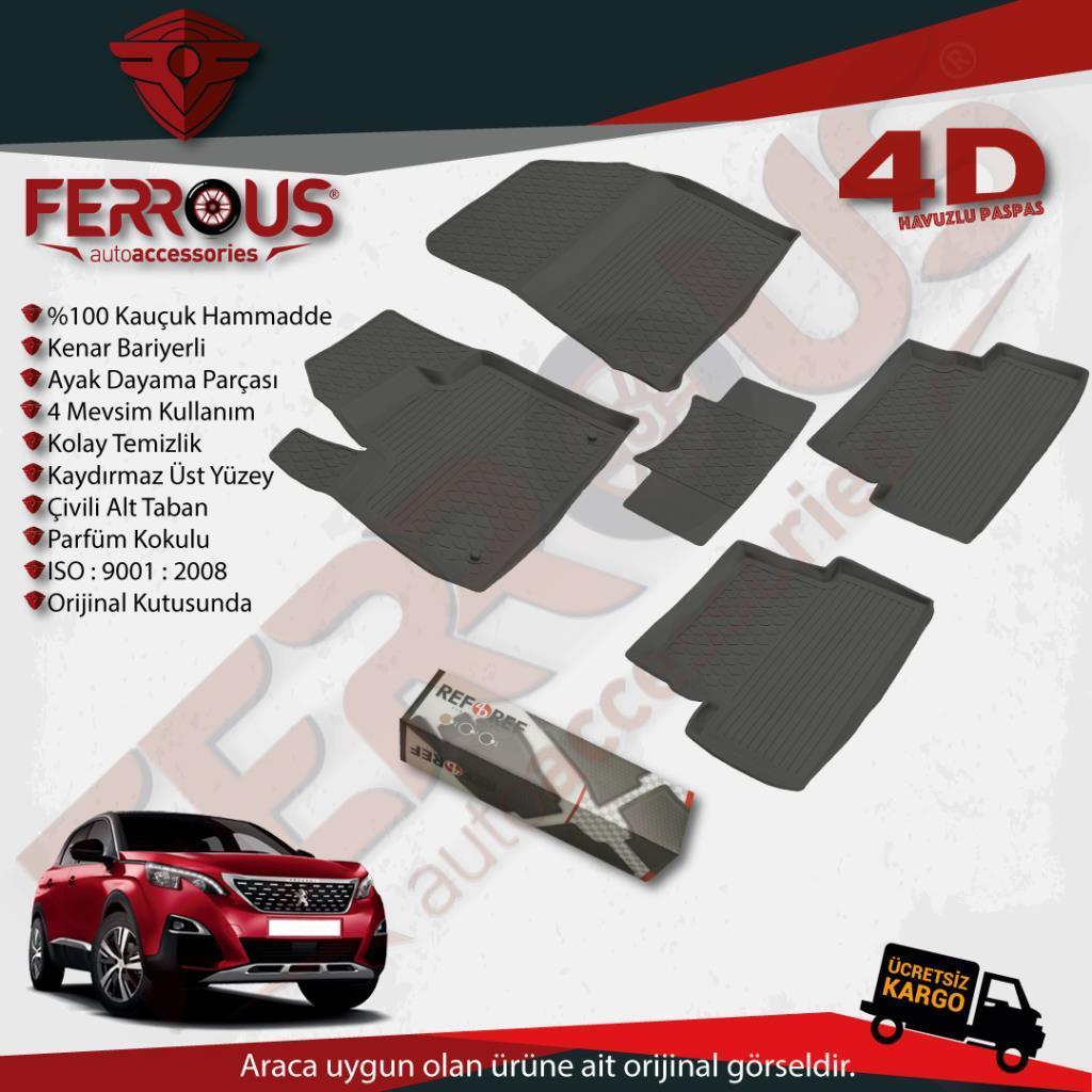 Peugeot 3008 Allure Refref 4D Paspas ve Refref 4D Alt Bagaj Havuzu 2016 2024
