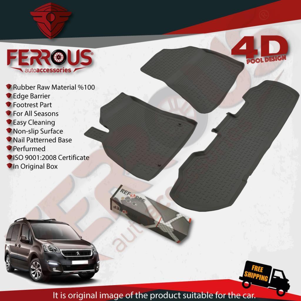 Peugeot Partner Tepee 90 HP Refref 4D Paspas Siyah ve Bagaj 2008 ve Üstü