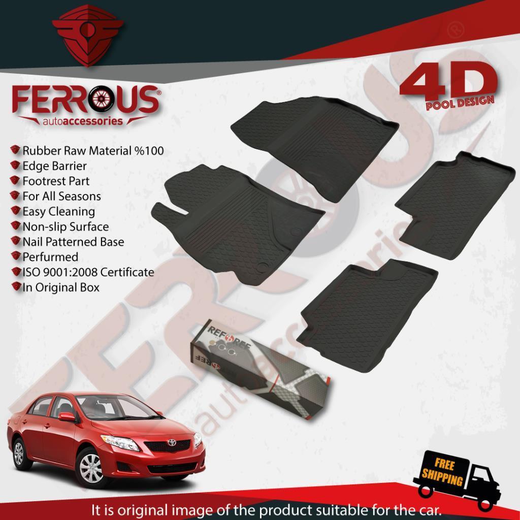 Toyota Corolla Refref 4D Paspas Siyah ve Bagaj Havuzu 2007 2012