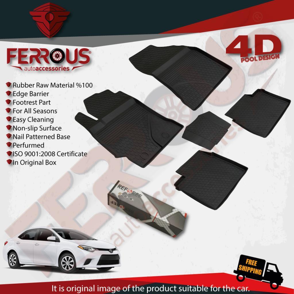 Toyota Corolla Refref 4D Paspas Siyah ve Refref 4D Bagaj Havuzu 2013 2018