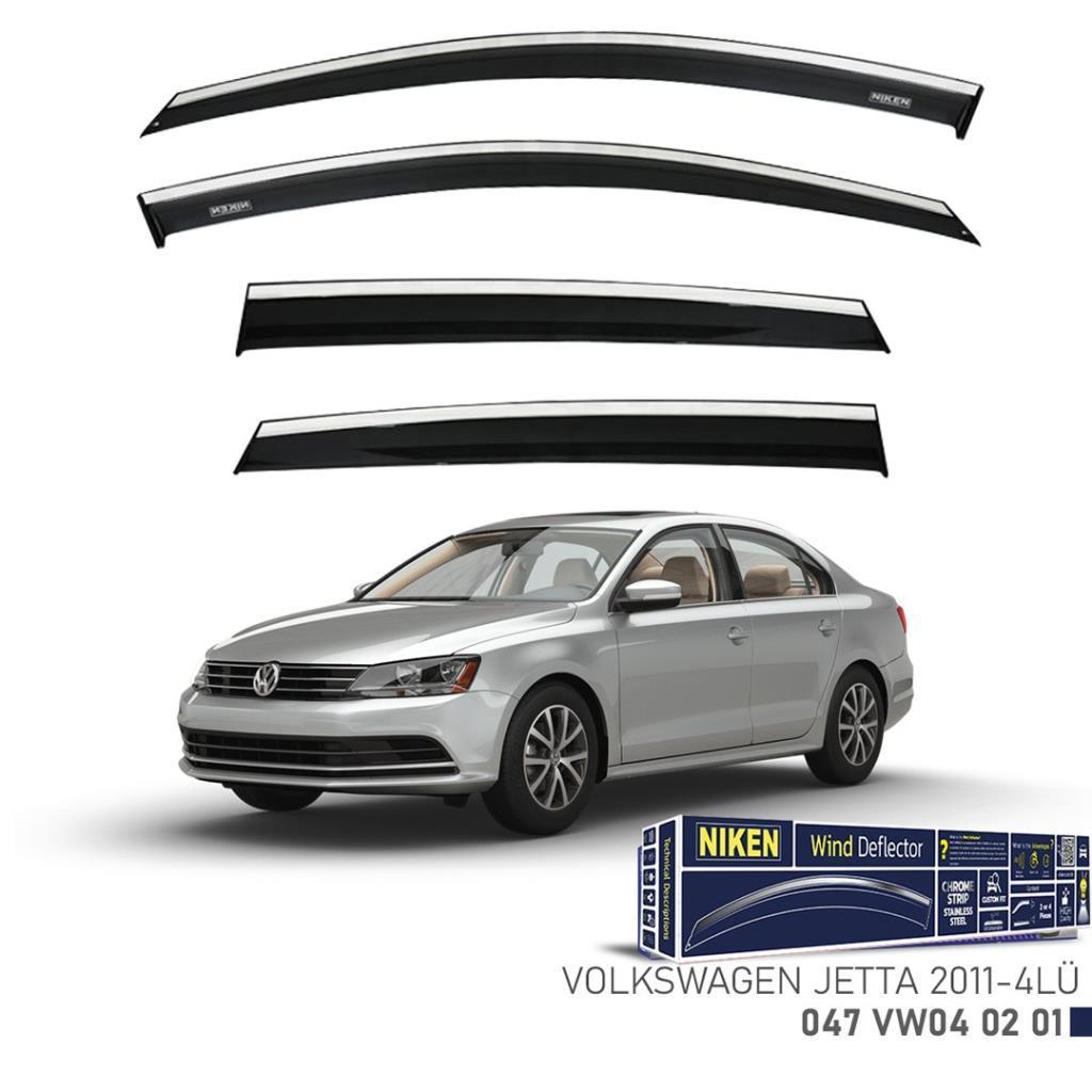 Volkswagen Jetta Niken Kromlu Cam Rüzgarlığı 4lü Set 2011 ve Üstü