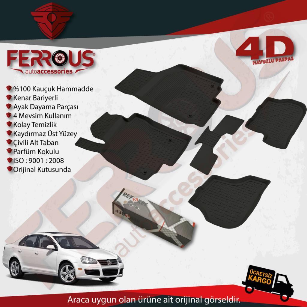 Volkswagen Jetta Refref 4D Paspas Siyah ve Bagaj Havuzu 2005 2010