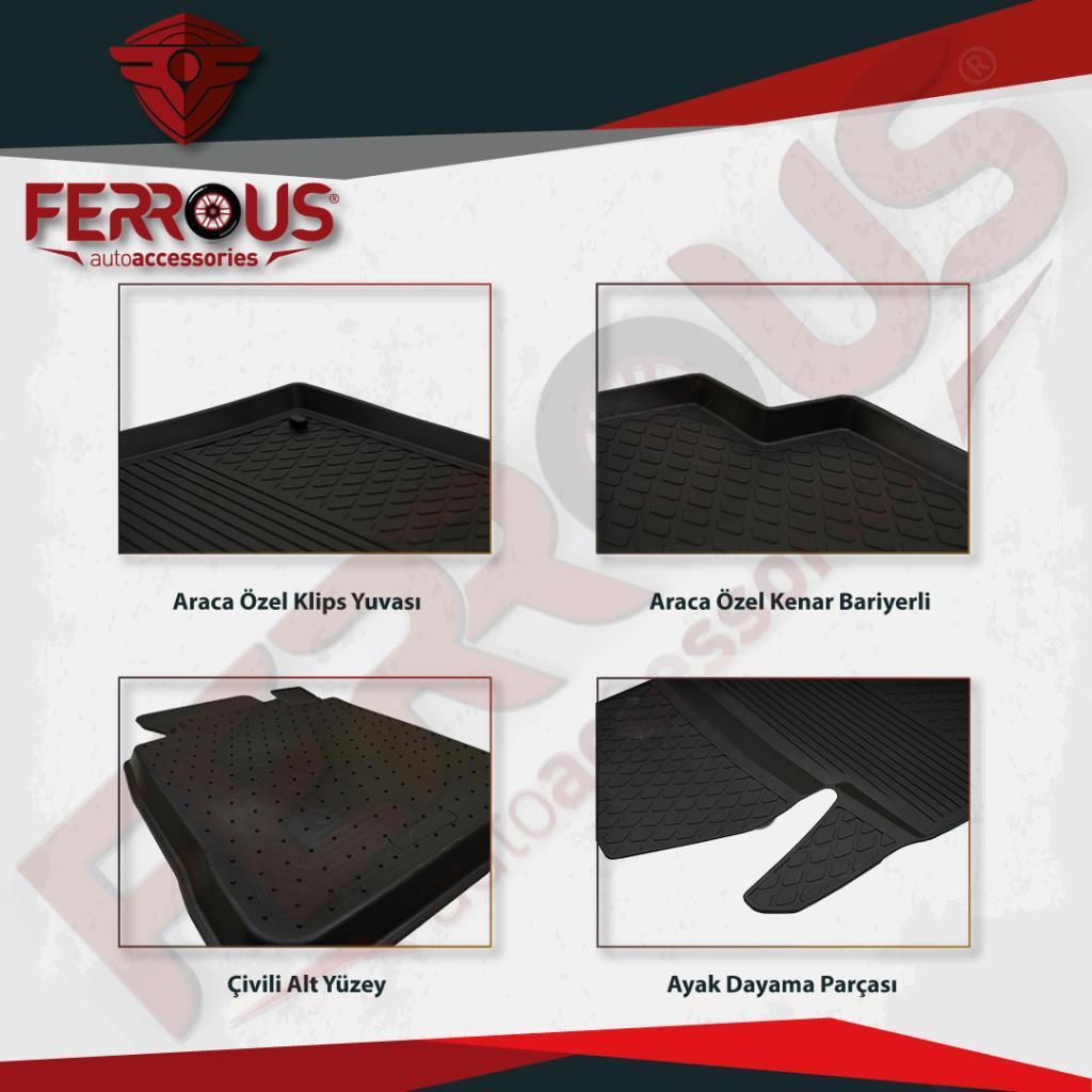 Volkswagen Polo 6R Refref 4D Paspas Siyah ve Alt Bagaj Havuzu 2010 2016