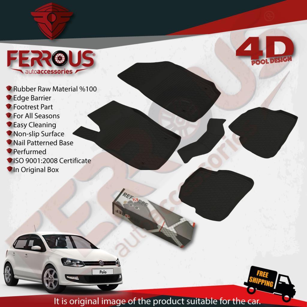 Volkswagen Polo 6R Refref 4D Paspas Siyah ve Alt Bagaj Havuzu 2010 2016