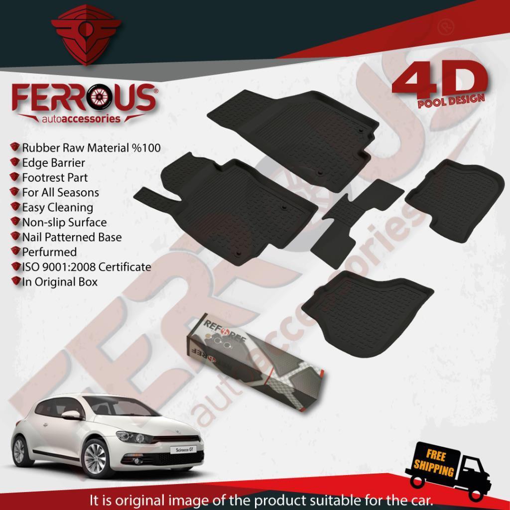 Volkswagen Scirocco Refref 4D Paspas Siyah ve Bagaj Havuzu 2008 ve Üstü