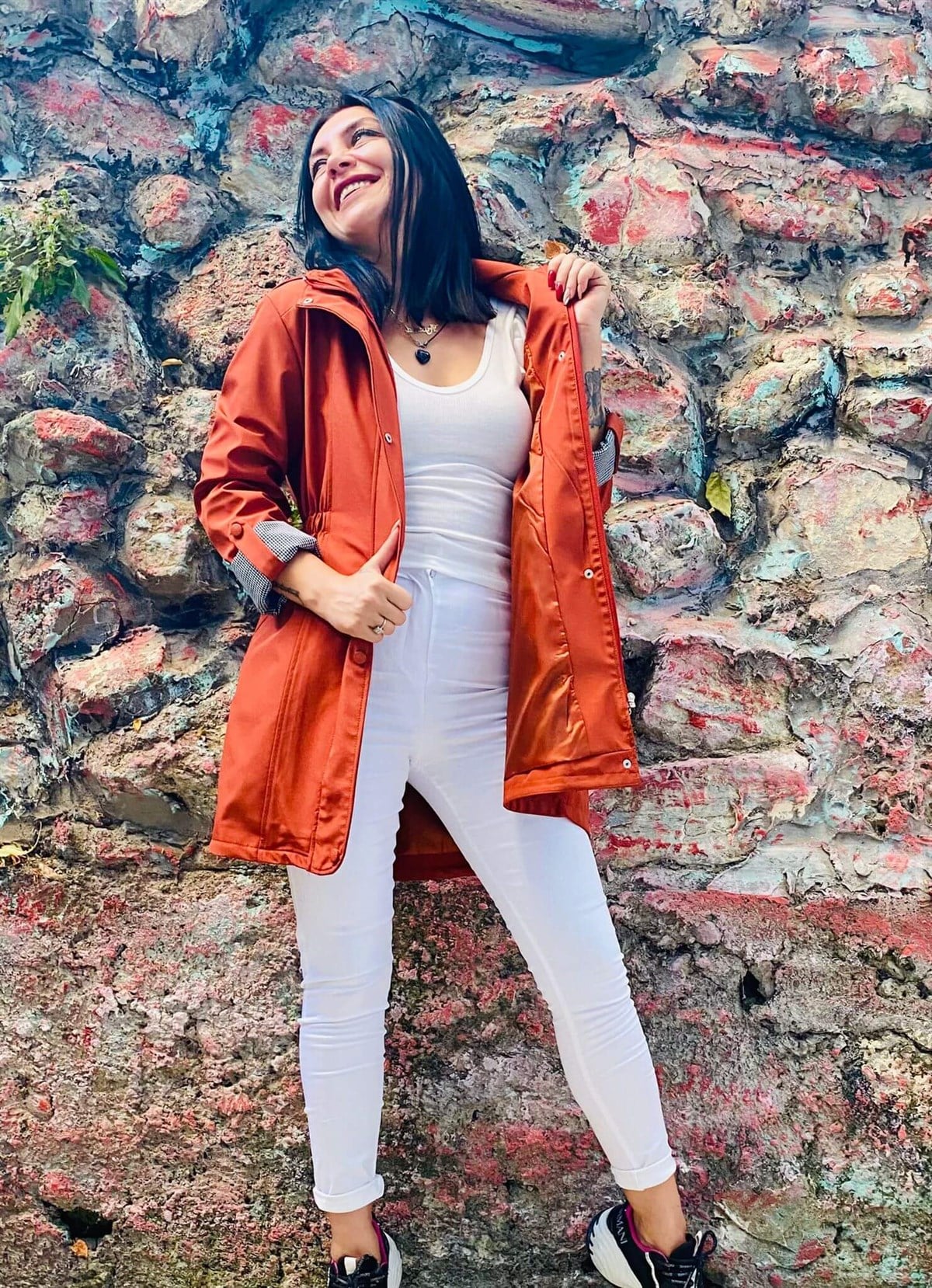 Astarlı Su Geçirmez Taba Trençkot