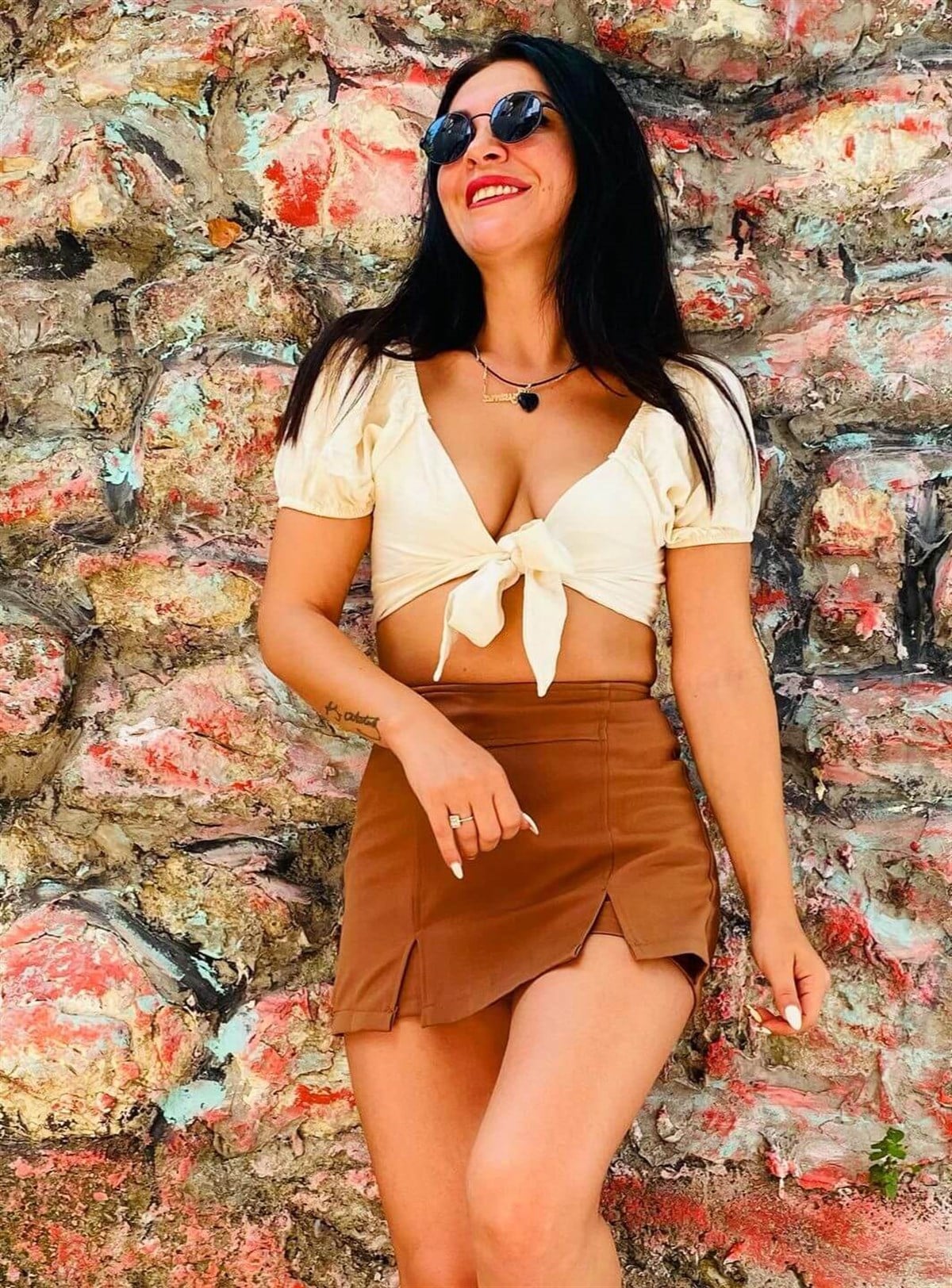 Bershka Model Acı Kahve Rengi Şort Etek