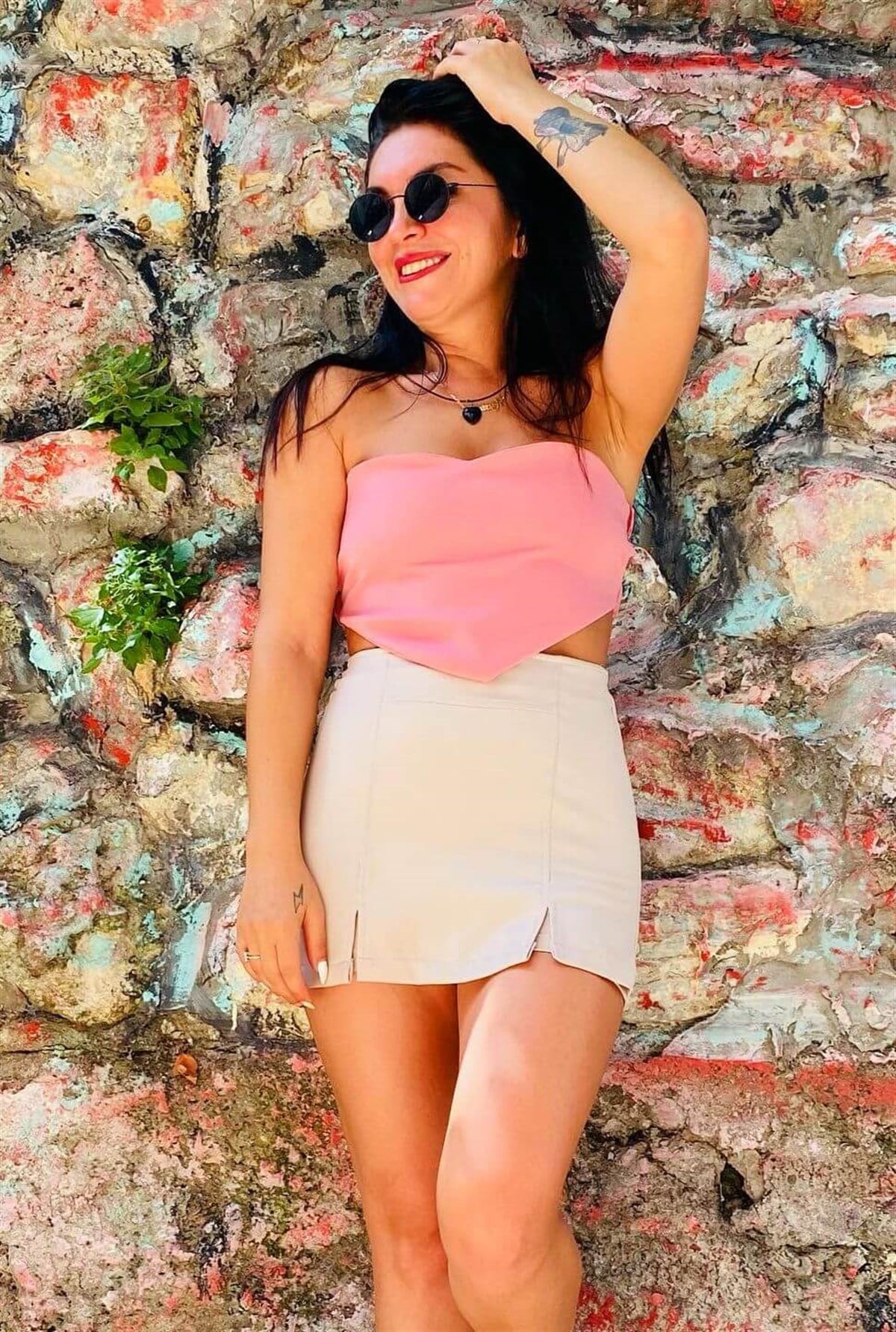 Bershka Model Bej Rengi Şort Etek