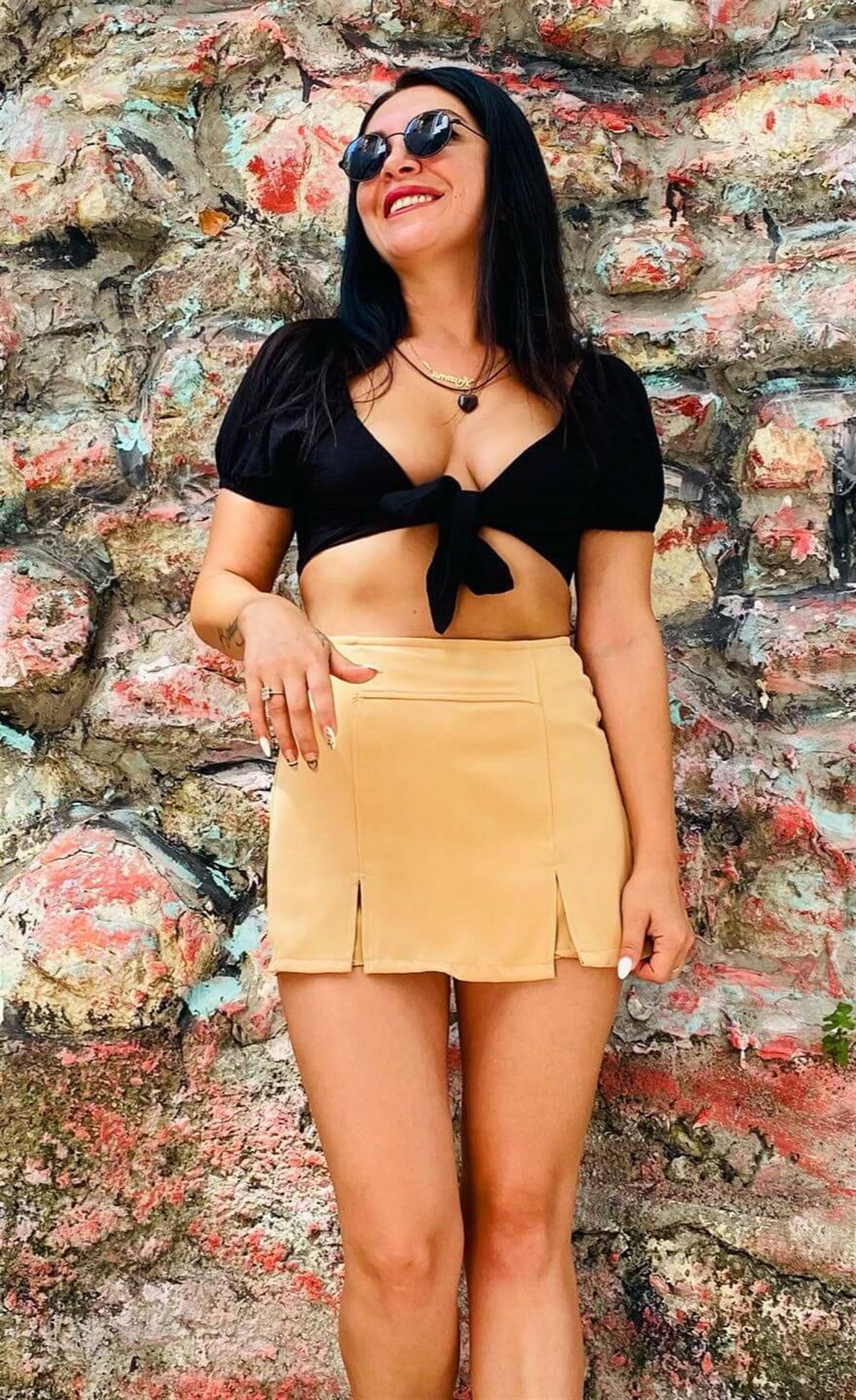 Bershka Model Camel Rengi Şort Etek
