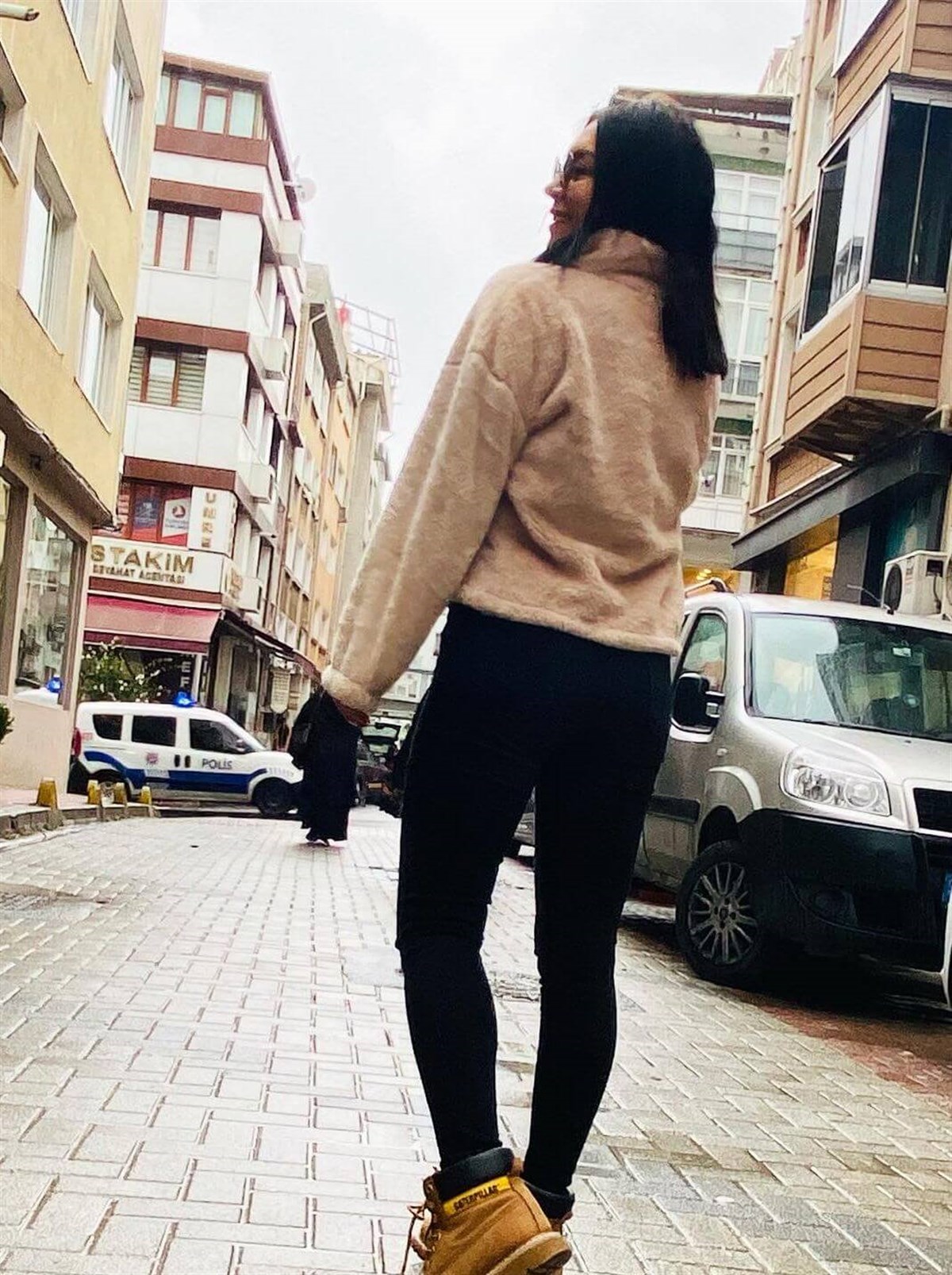 Leopar Detaylı Kanguru Cepli Yumoş Peluş Sweat