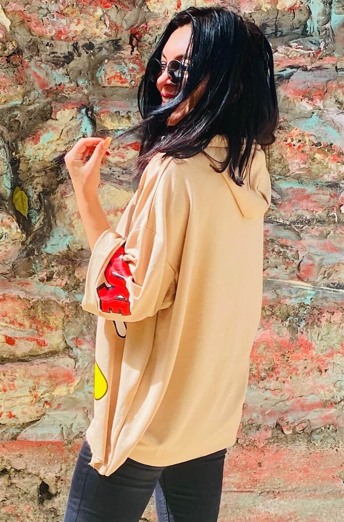 Mickey Baskılı Oversize 