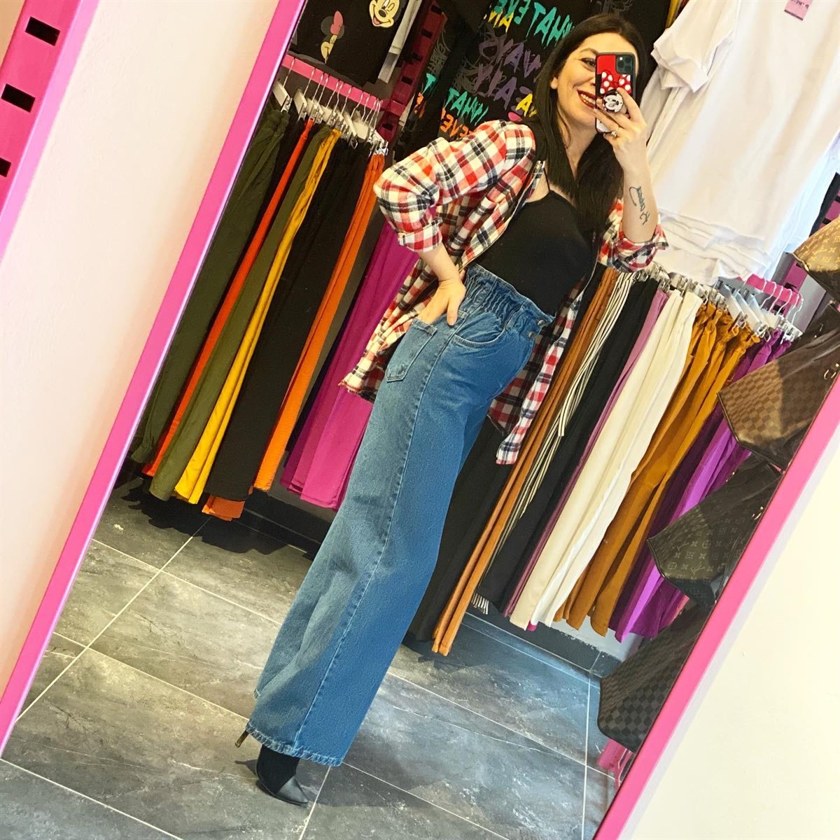 Palazzo Model Beli Lastikli Jean