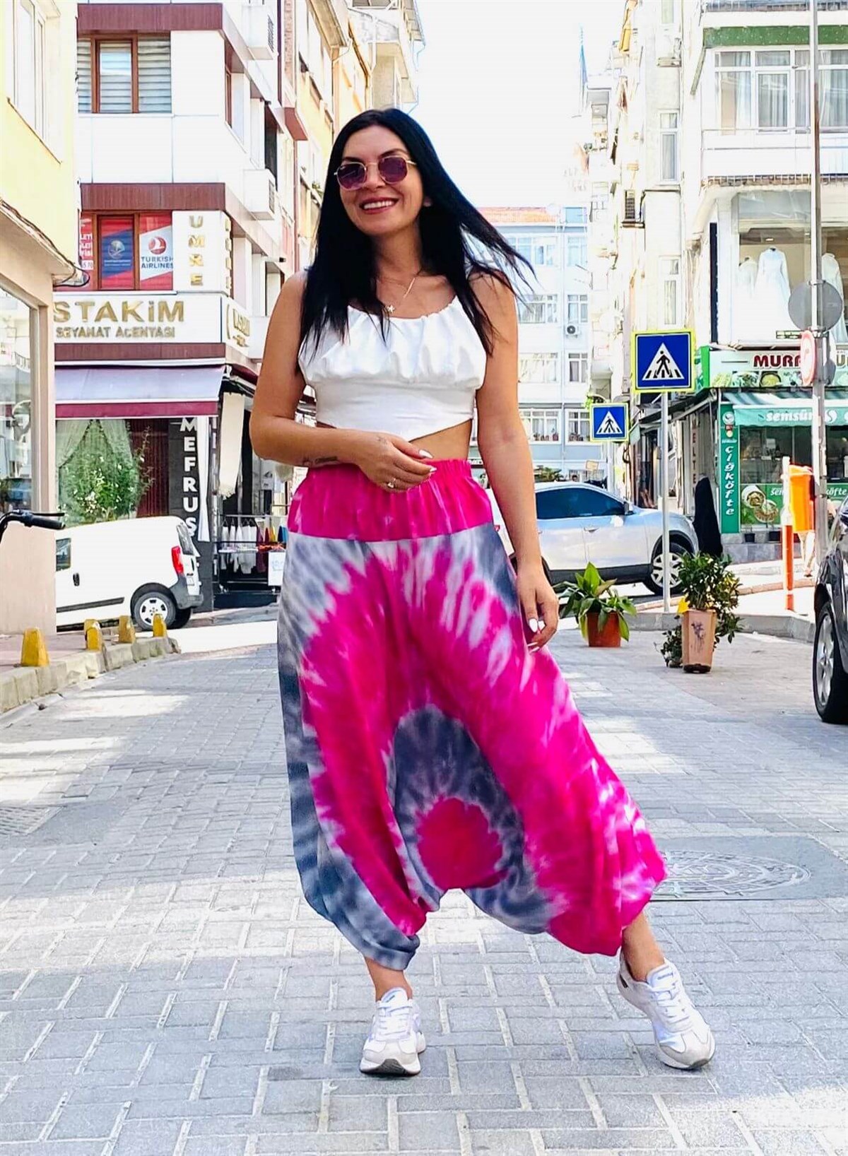 Pembe Tam Şalvar