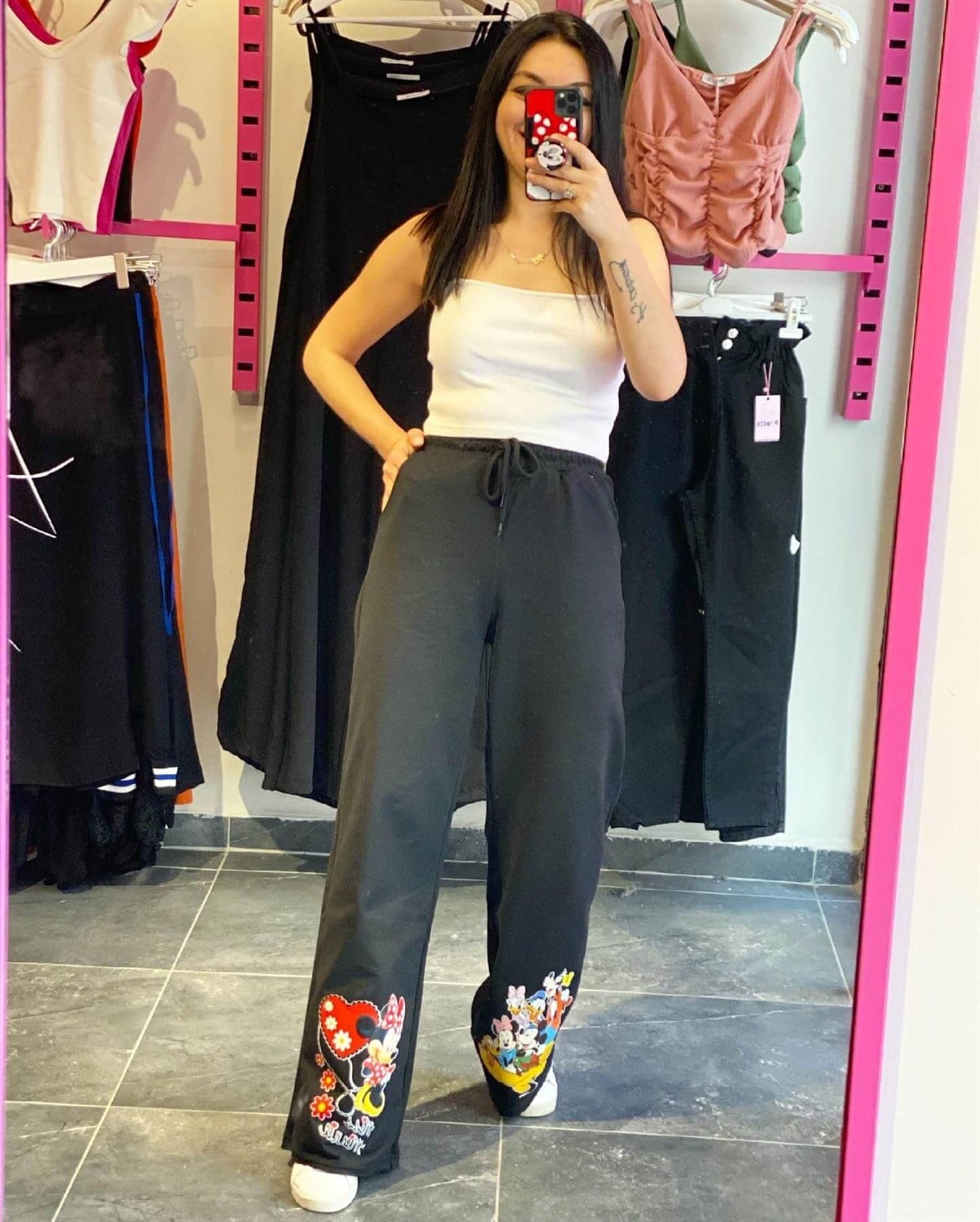 Siyah Mickey Eşofman