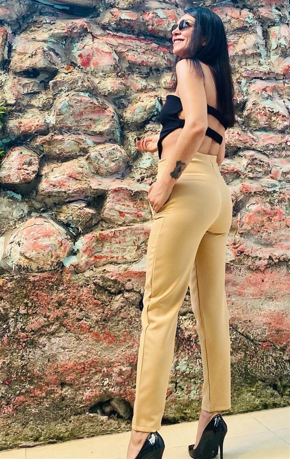 Zara Model Camel Atlas Kumaş Pantolon