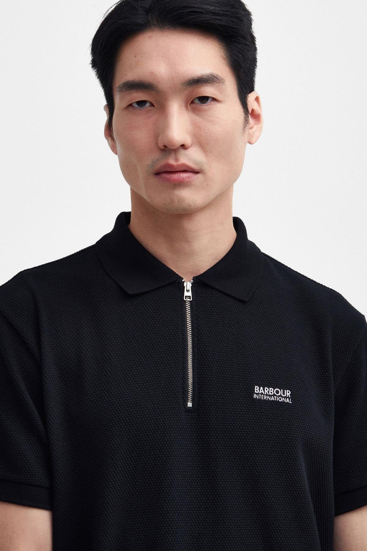 B.Intl Albury Short Sleeve Polo Yaka BK11 Black