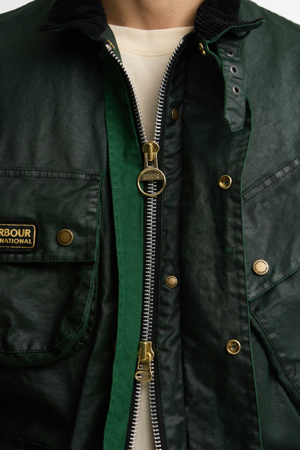 B.Intl Distressed 90th Anniversary Casual Ceket GN71 Green