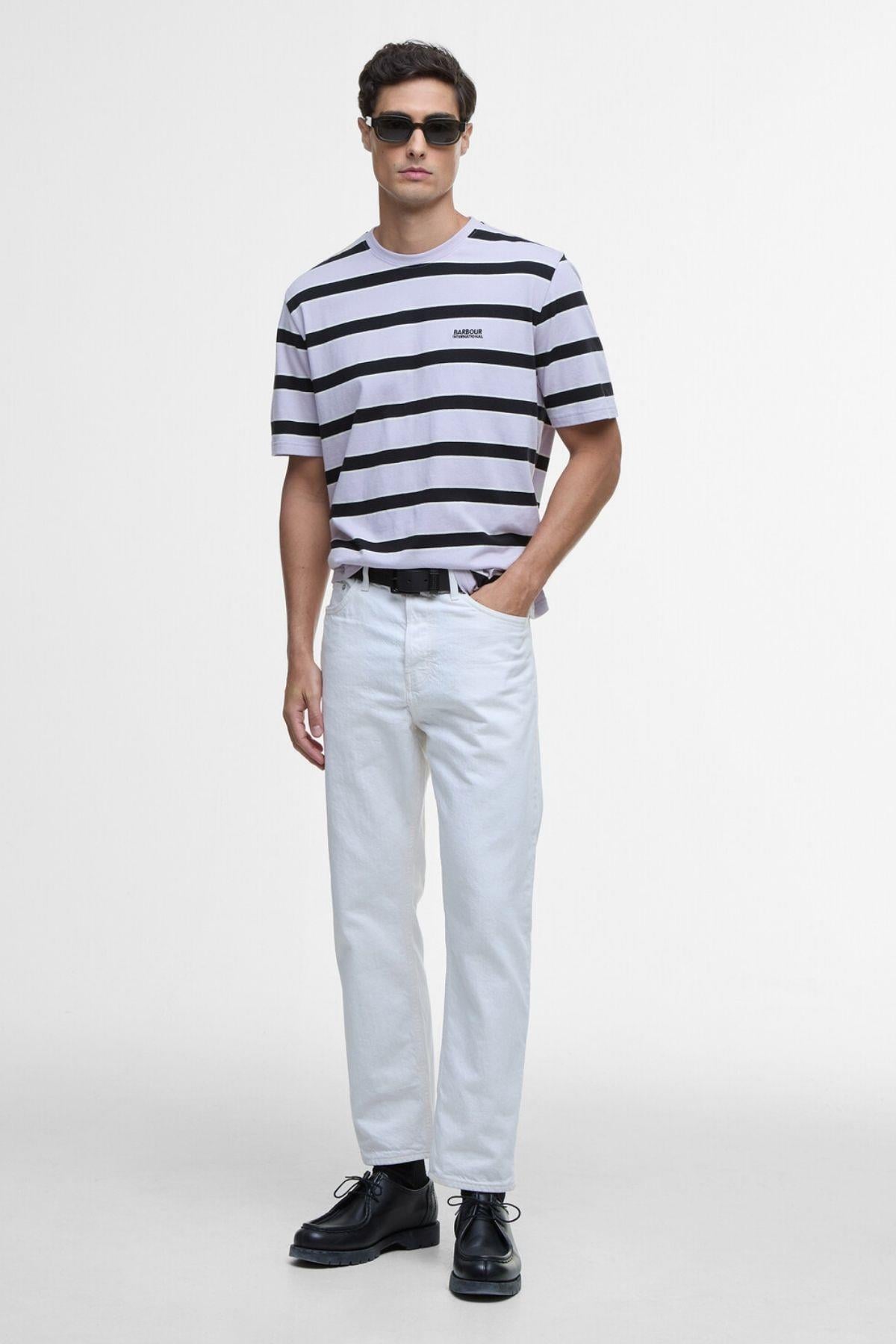 B.Intl Luca Stripe T-Shirt PU11 Thistle