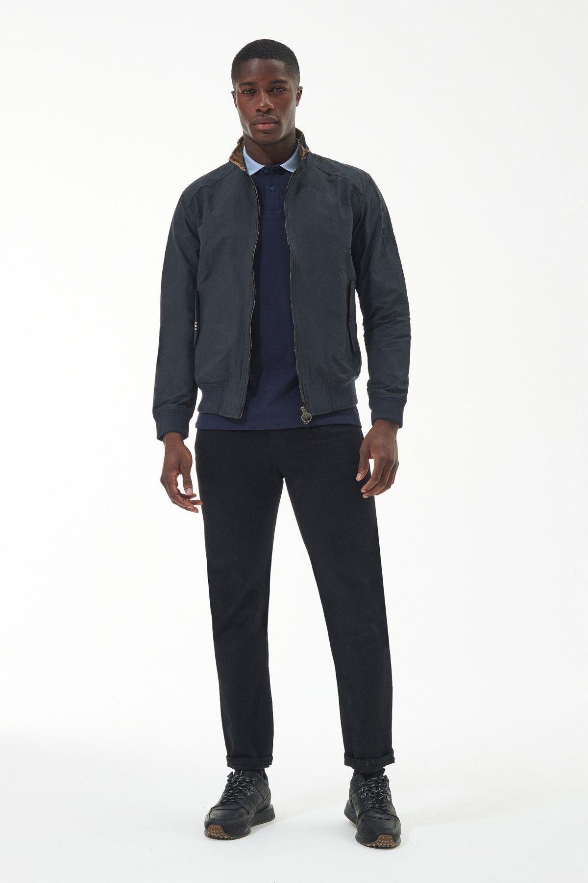 B.Intl Steve McQueen Harrington Ceket NY71 Navy