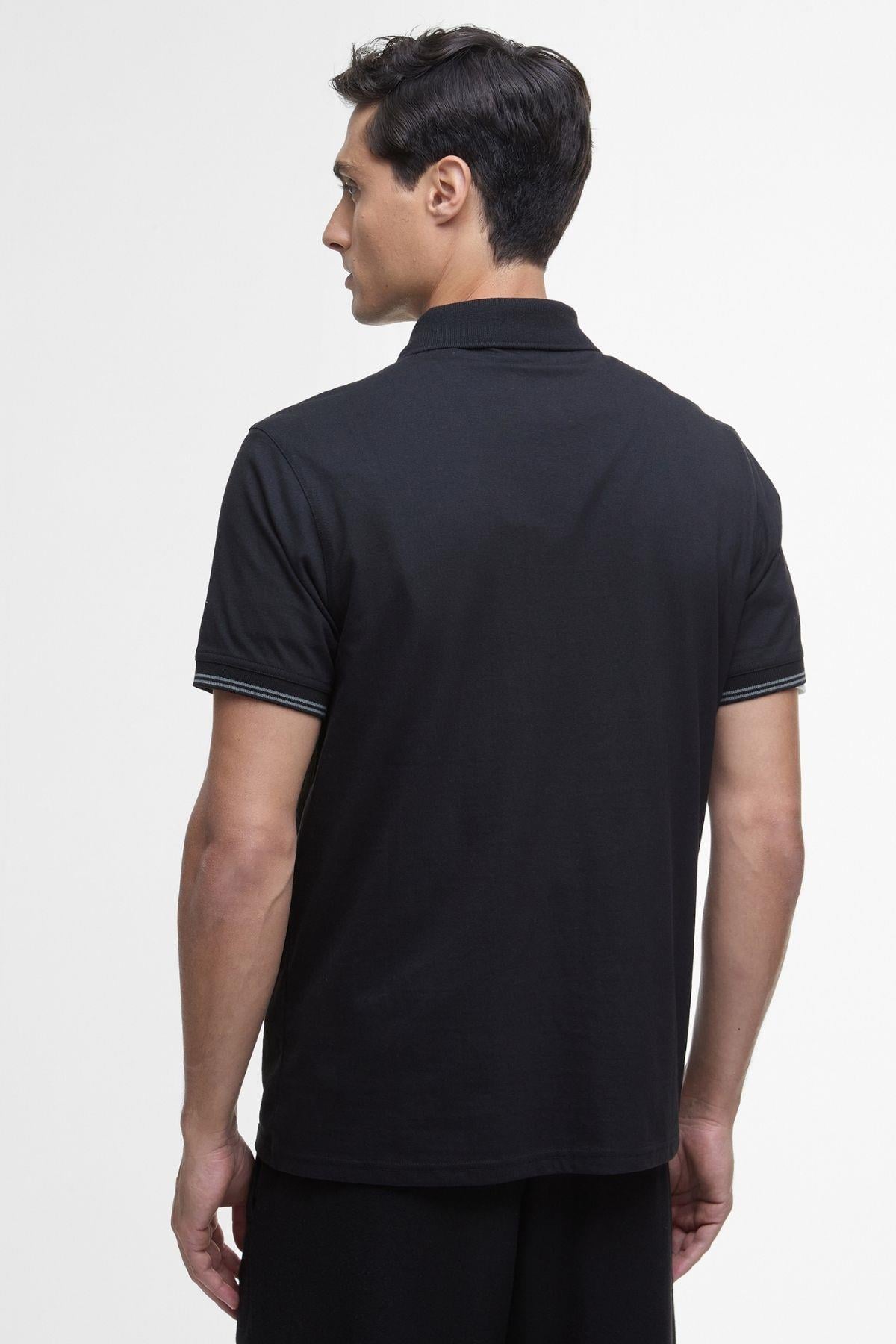 B.Intl Ollie Twin Tipped Placket Polo Yaka BK11 Black