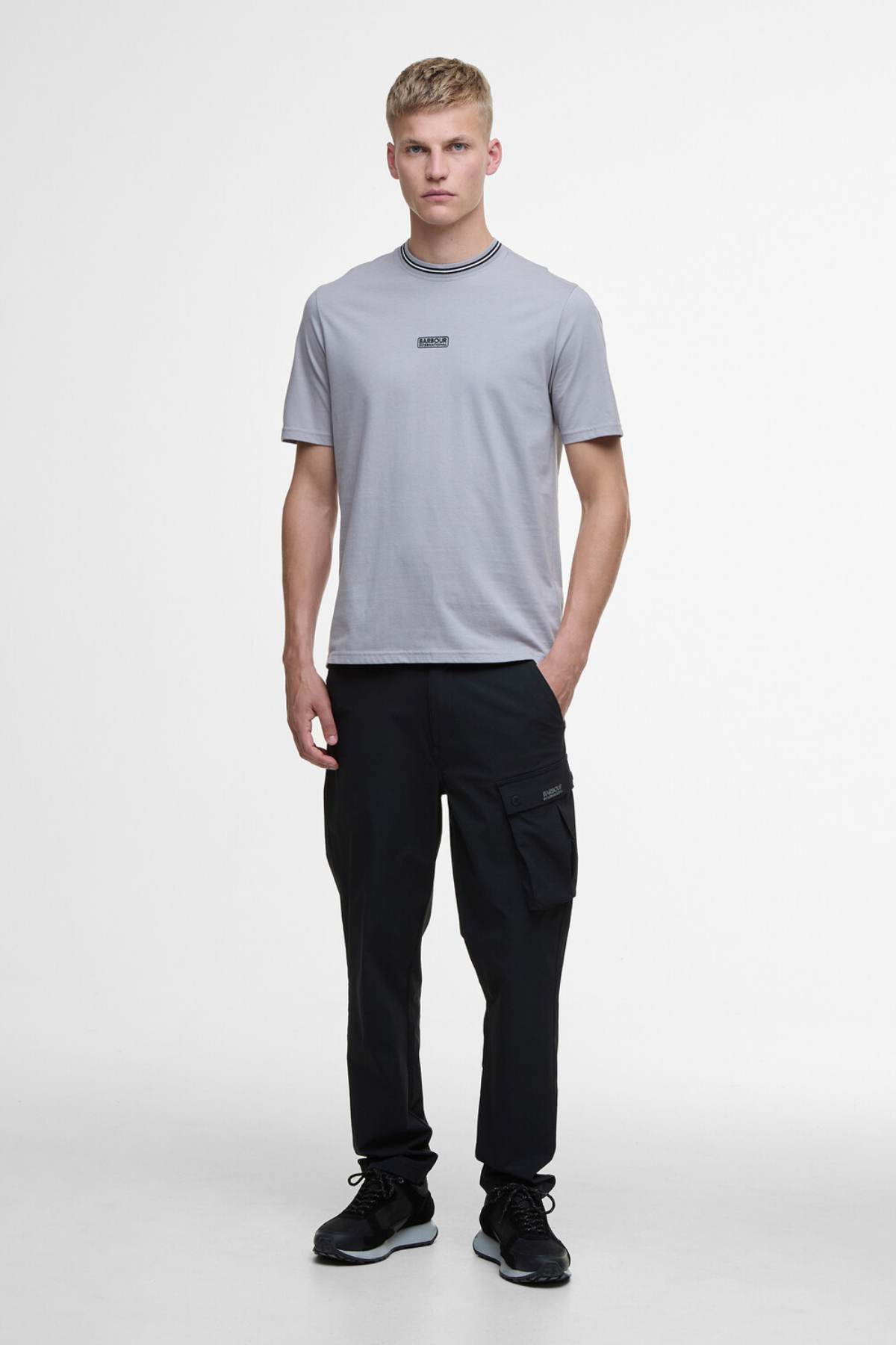 B.Intl Logo Tipped T-Shirt GY51 Pale Slate