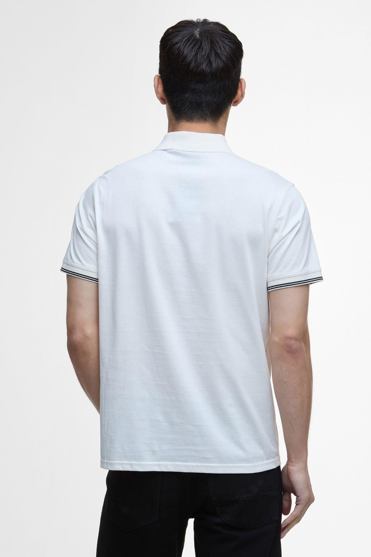 B.Intl Ollie Twin Tipped Placket Polo Yaka WH32 Whisper White