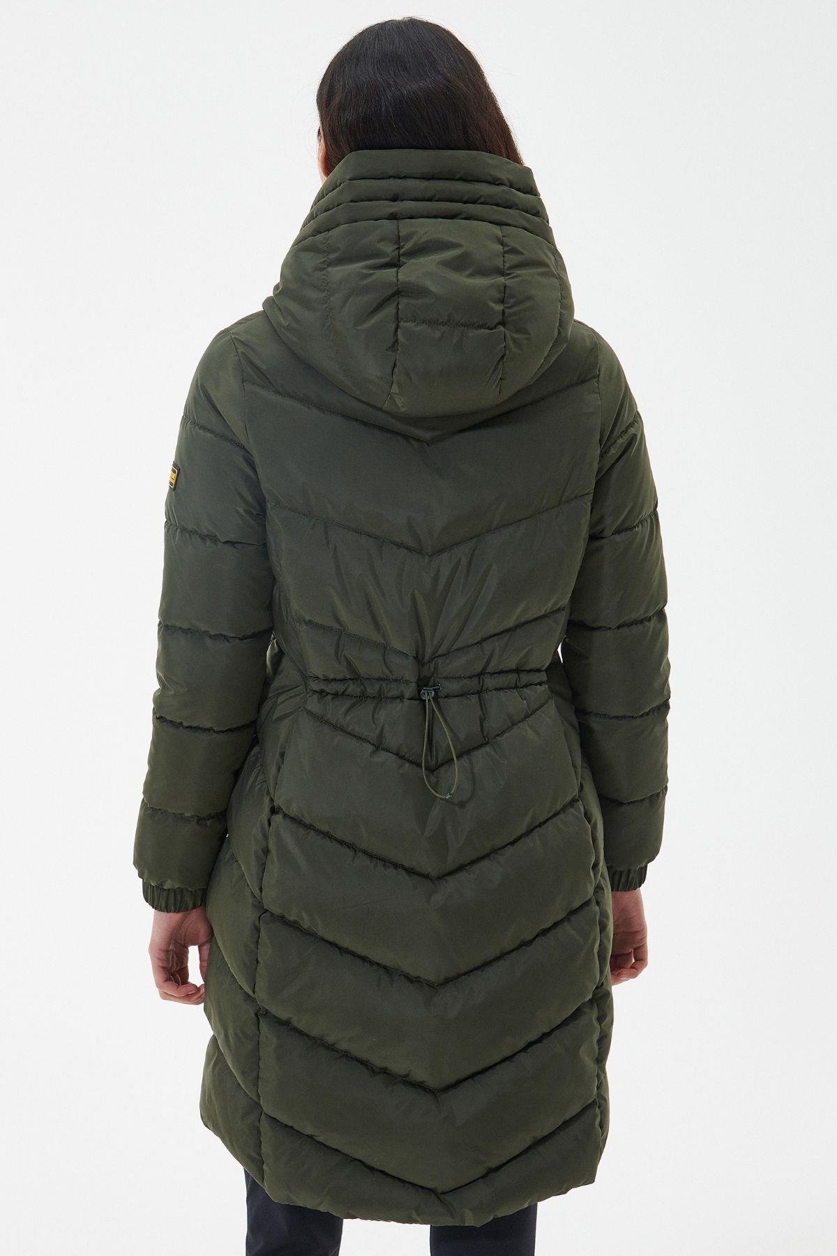 B.Intl Boston Longline Kapitone Ceket OL51 Envy