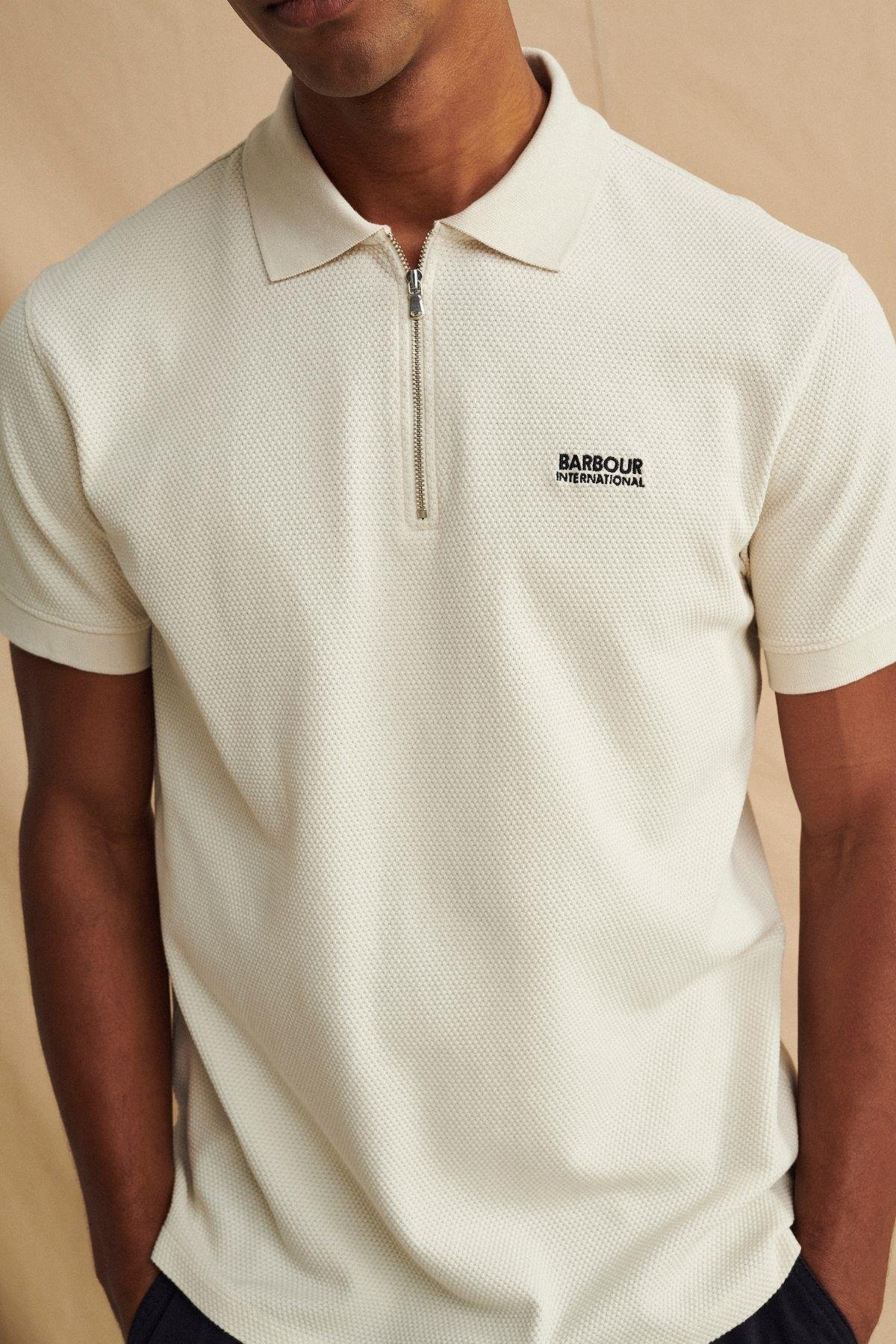 B.Intl Albury Short Sleeve Polo Yaka CR11 Dove Grey