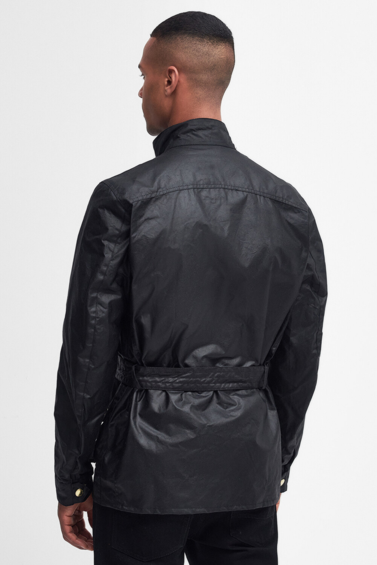 B.Intl Union Jack International Yağlı Ceket BK91 Black