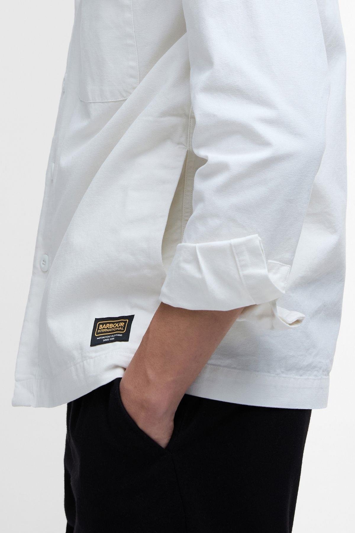 B.Intl Morand Garment Dyed Dış Gömlek WH32 Whisper White