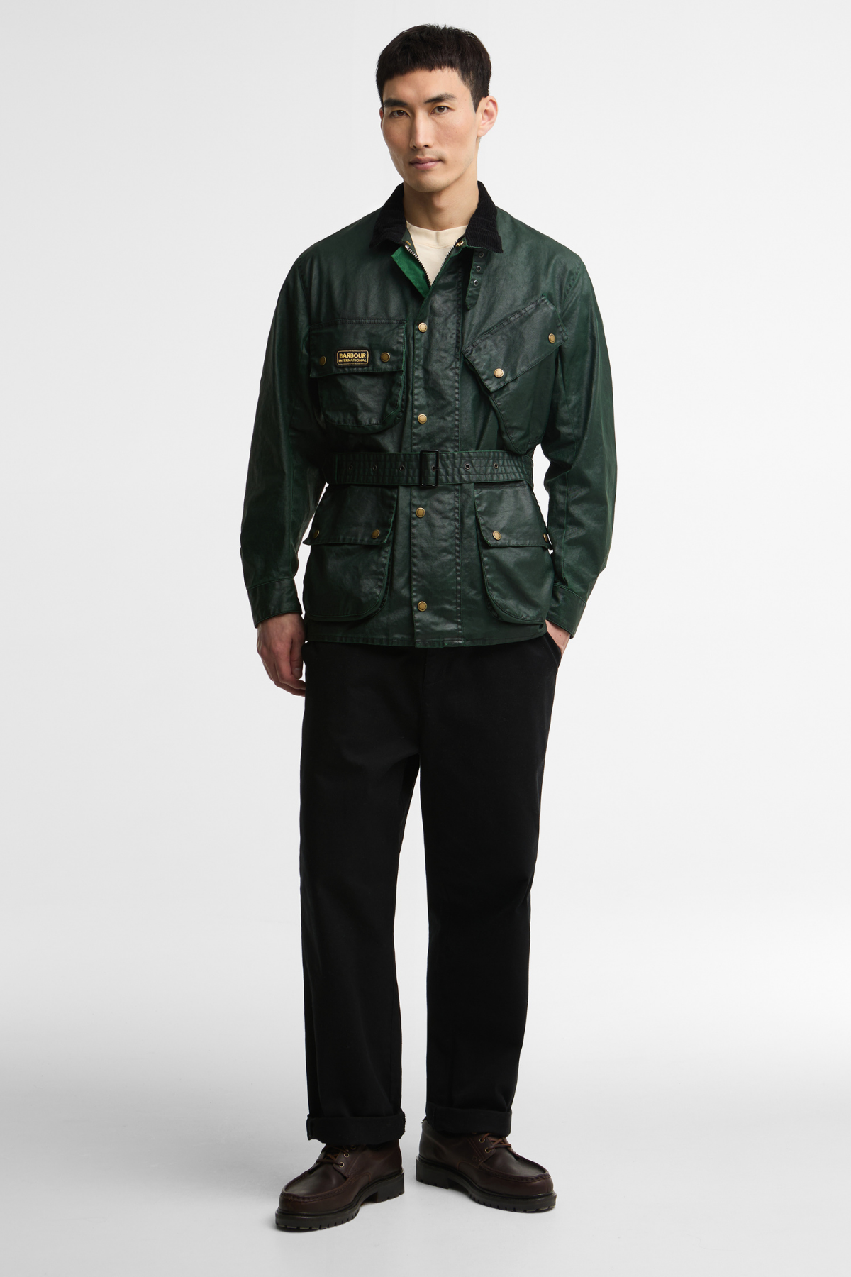 B.Intl Distressed 90th Anniversary Casual Ceket GN71 Green