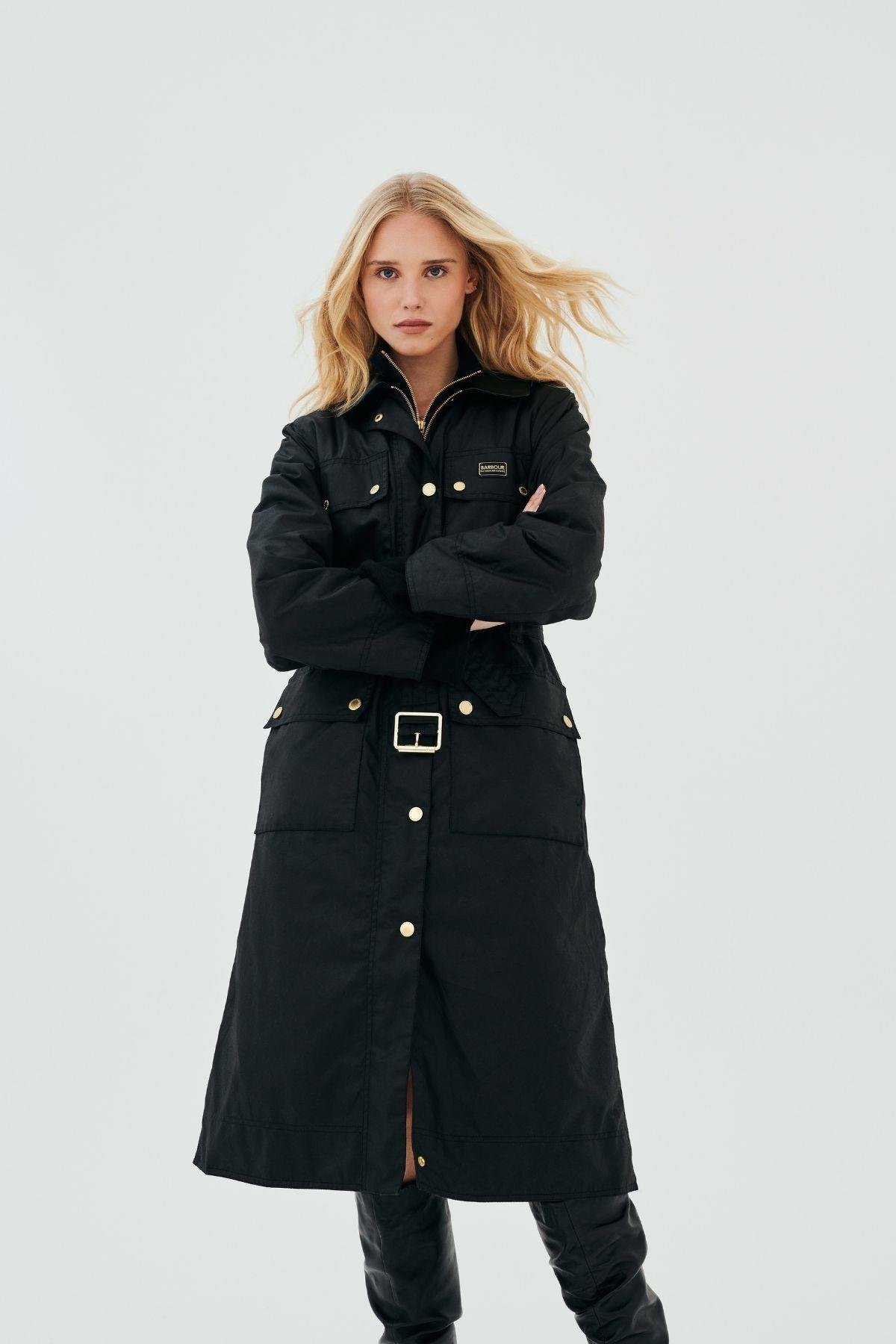 B.Intl Milla Yağlı Trençkot BK71 Black