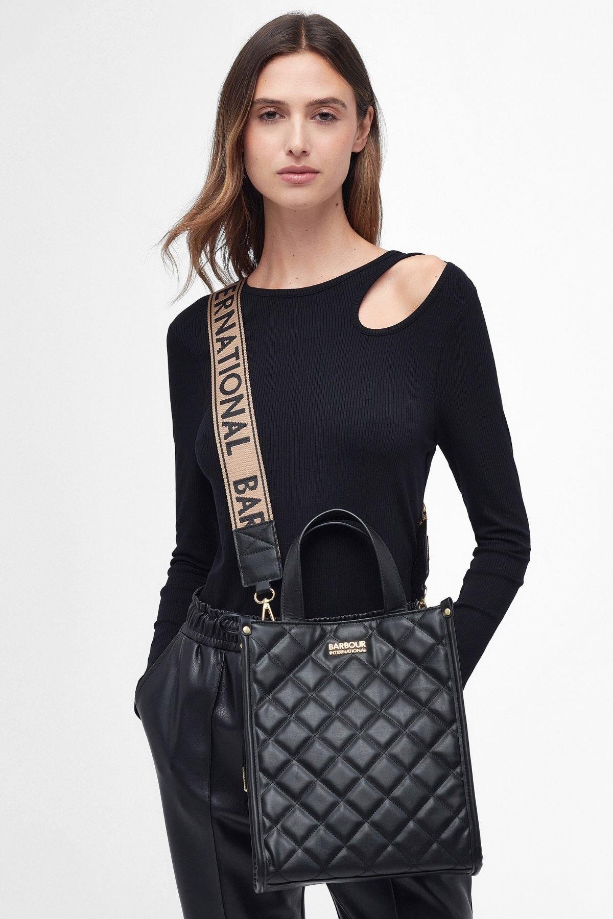 B.Intl Kapitone Fenchurch Tote Çanta BK11 Black