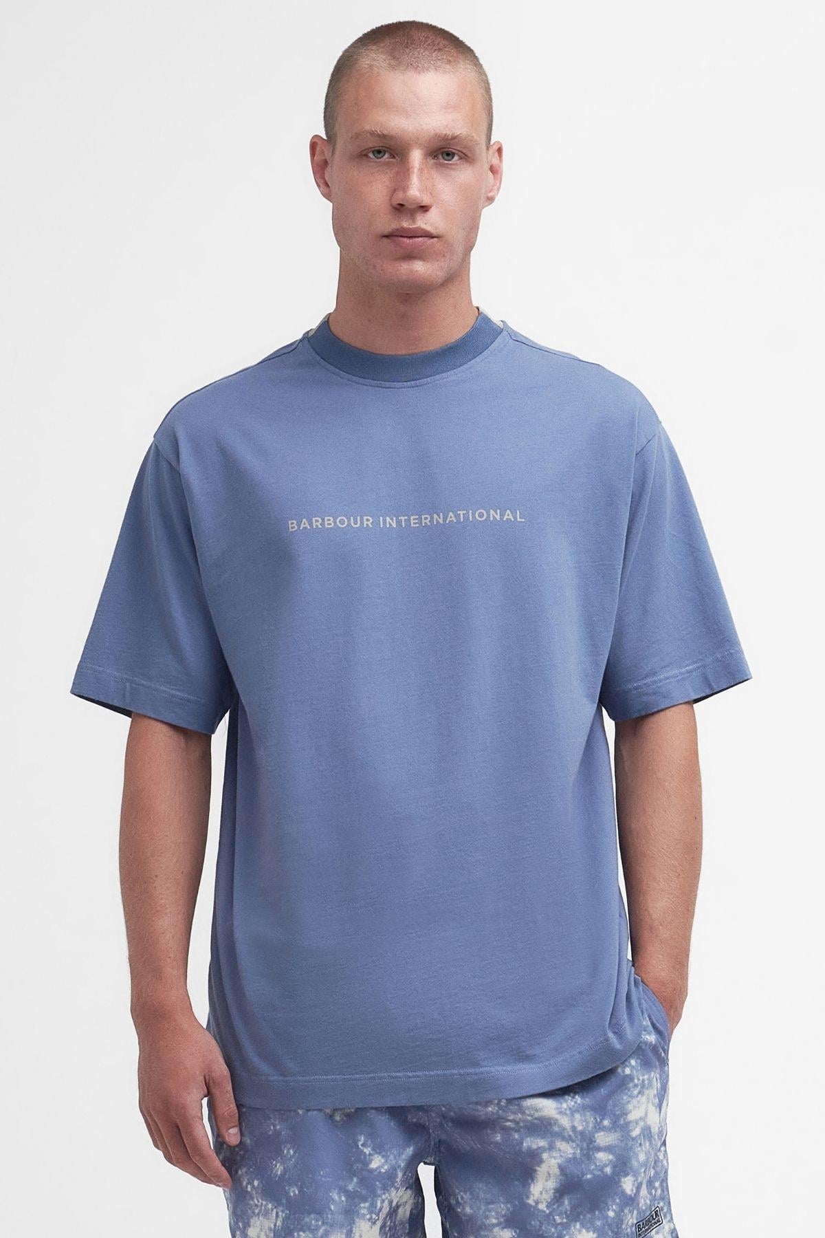 B.Intl Stacked Oversized T-Shirt GY56 Flint Blue