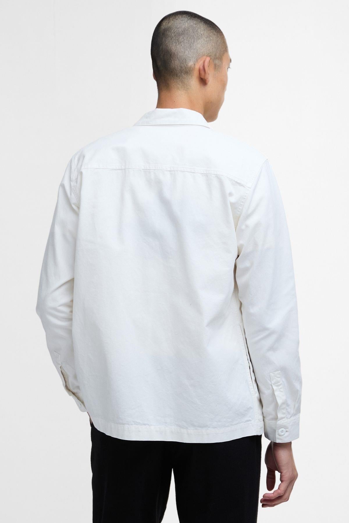 B.Intl Morand Garment Dyed Dış Gömlek WH32 Whisper White
