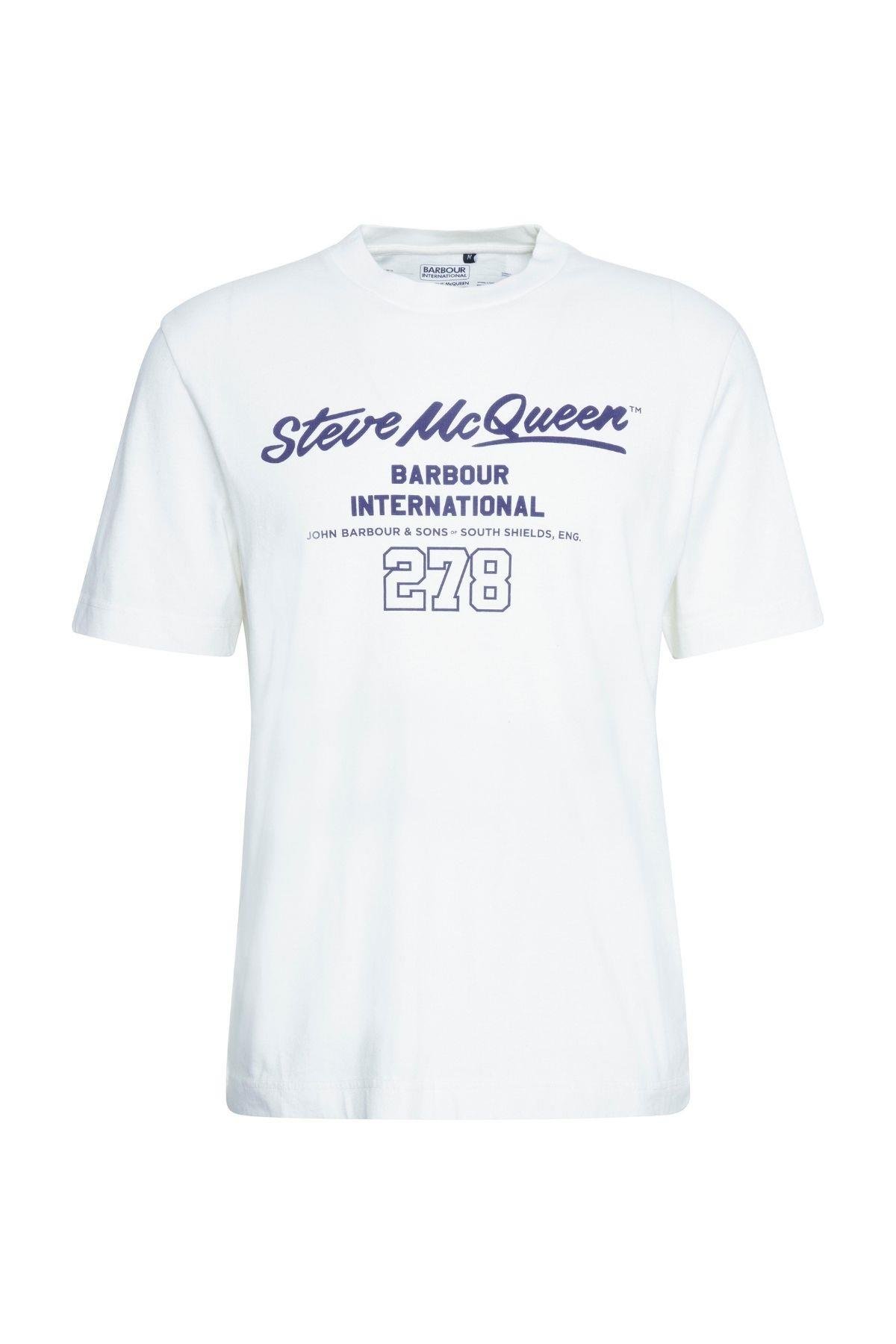 B.Intl Colman SMQ Graphic T-Shirt WH32 Whisper White