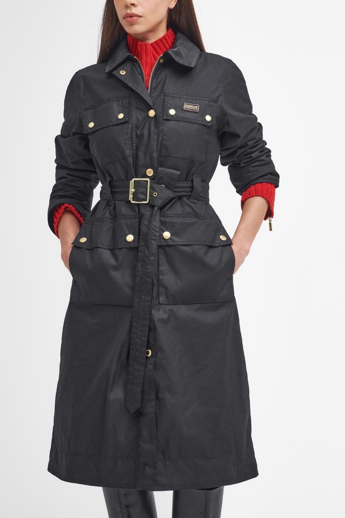 B.Intl Milla Yağlı Trençkot BK71 Black