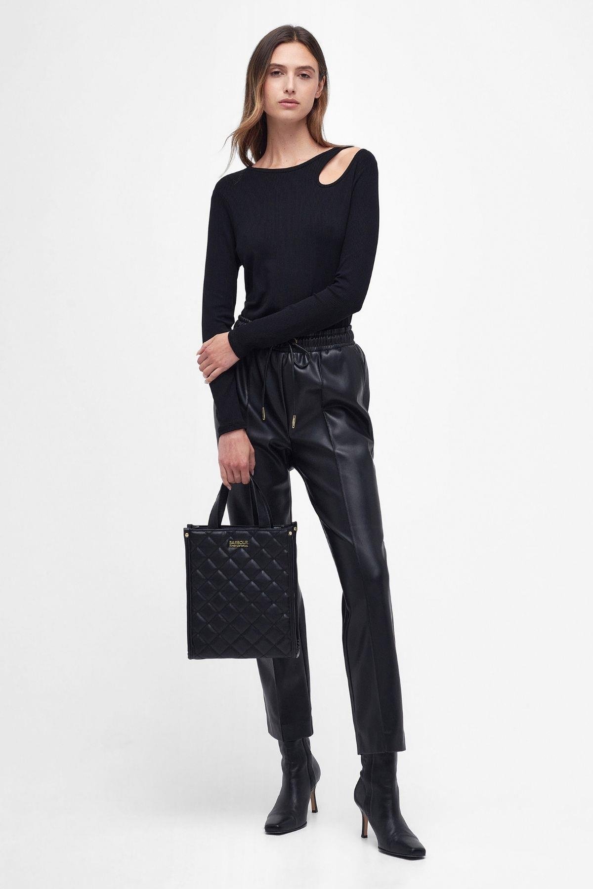 B.Intl Kapitone Fenchurch Tote Çanta BK11 Black