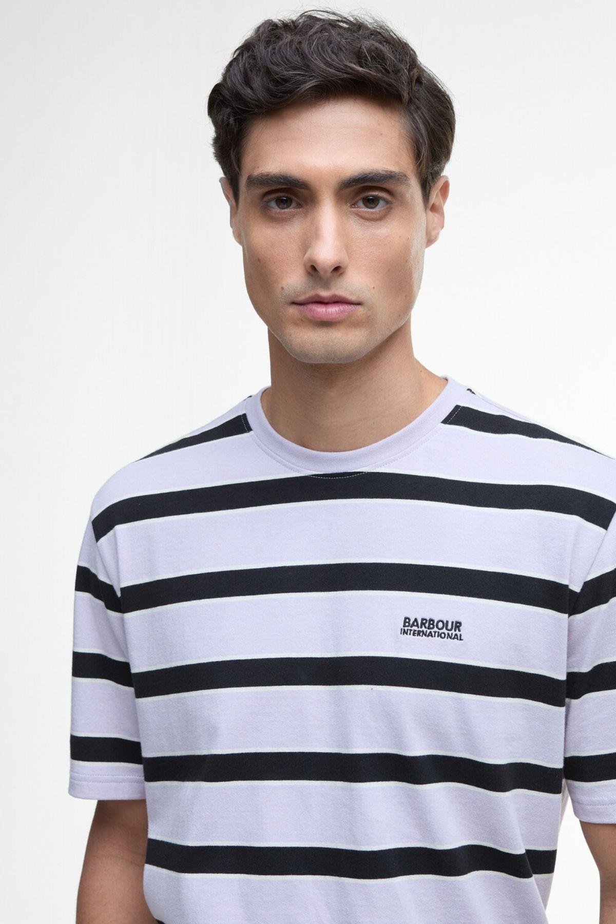 B.Intl Luca Stripe T-Shirt PU11 Thistle