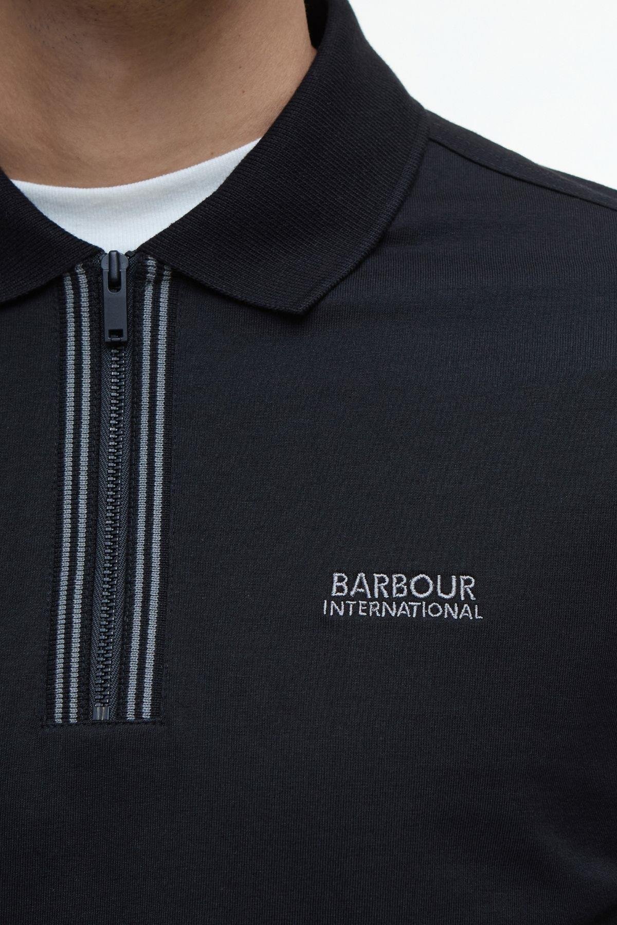 B.Intl Ollie Twin Tipped Placket Polo Yaka BK11 Black