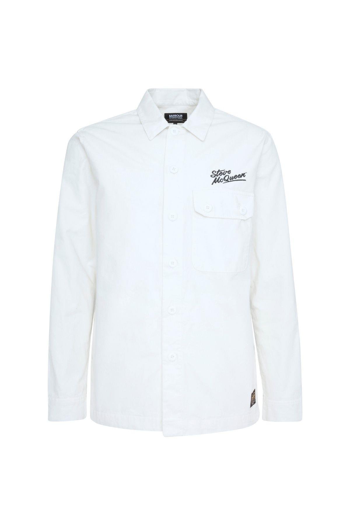 B.Intl Morand Garment Dyed Dış Gömlek WH32 Whisper White