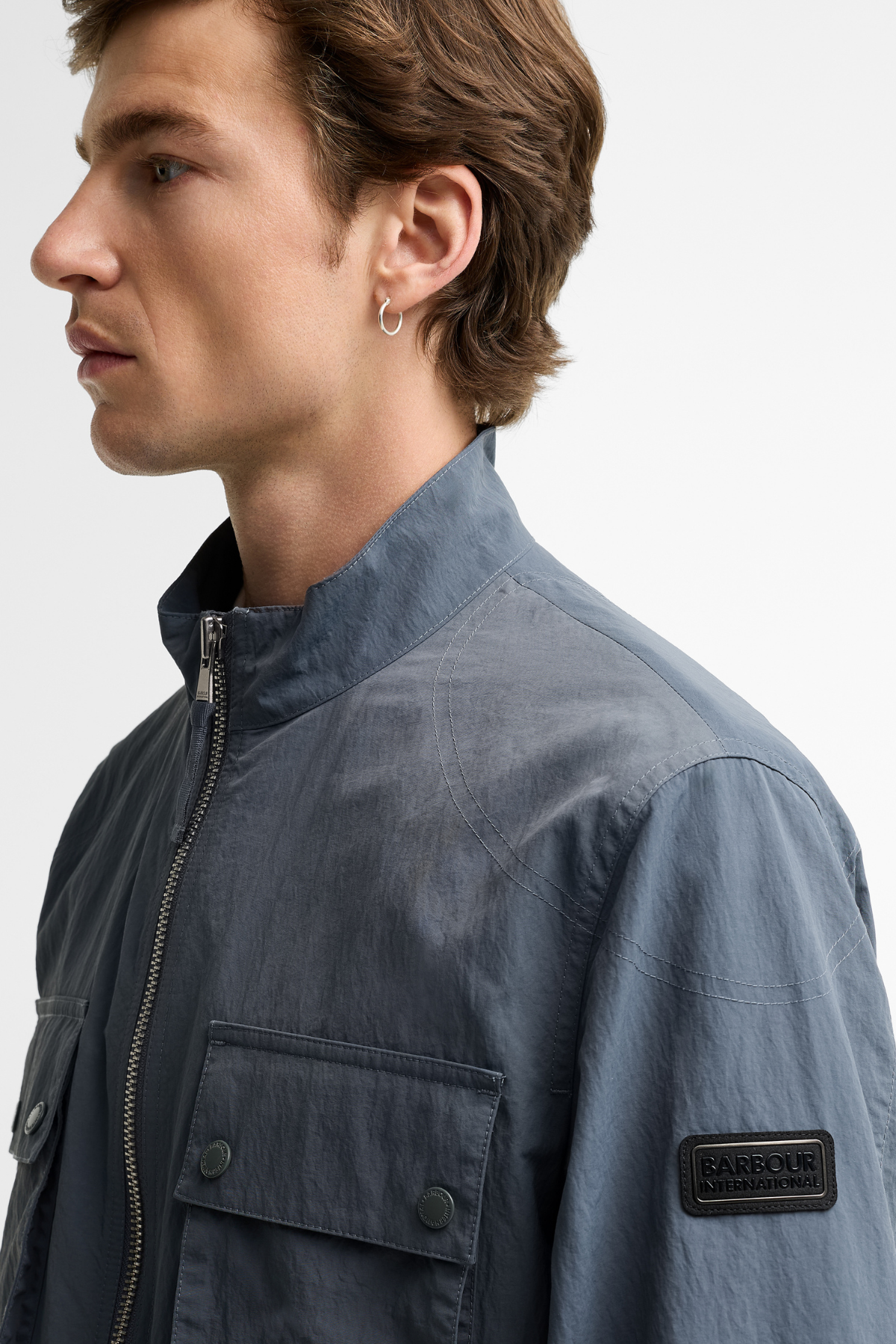 B.Intl Course Showerproof Ceket CH51 Washed Charcoal