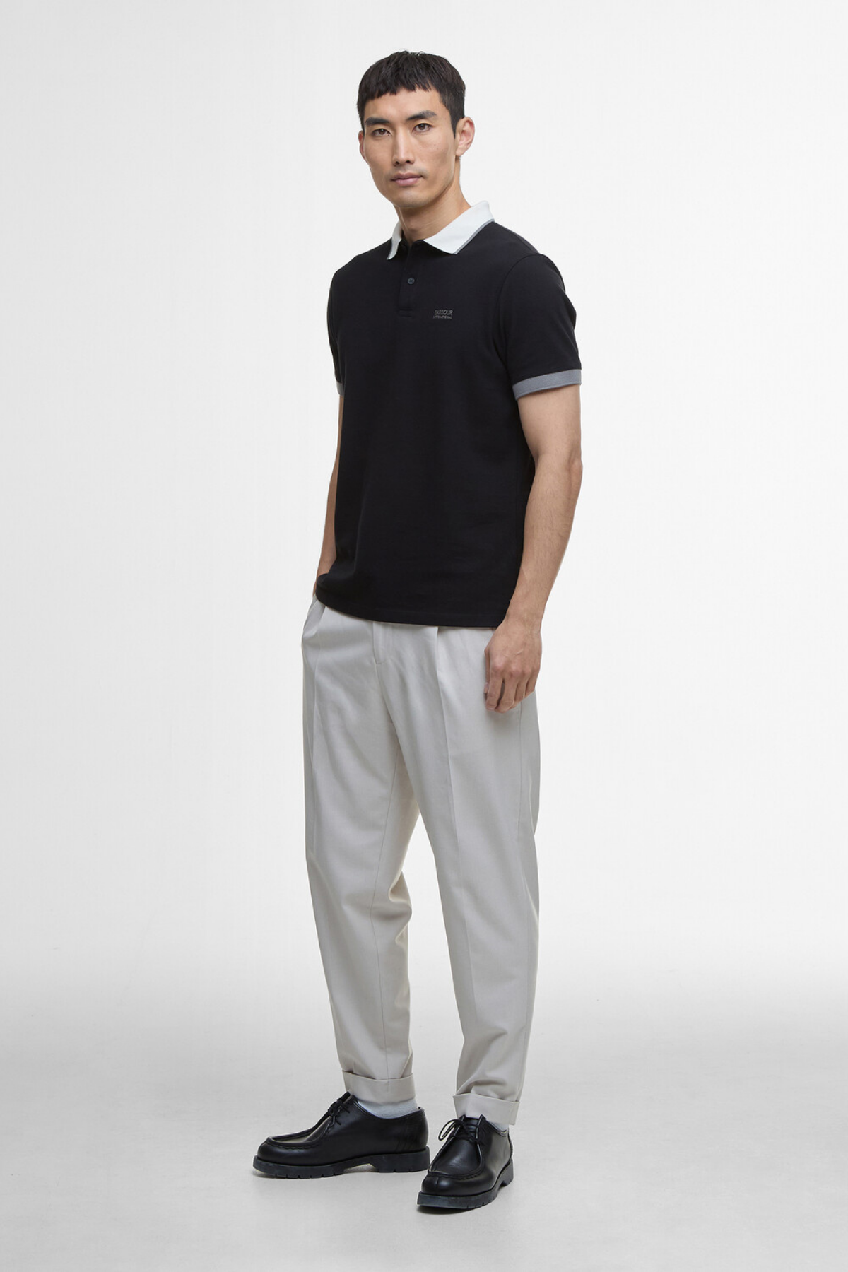 B.Intl Howall Polo Yaka T-Shirt BK11 Black