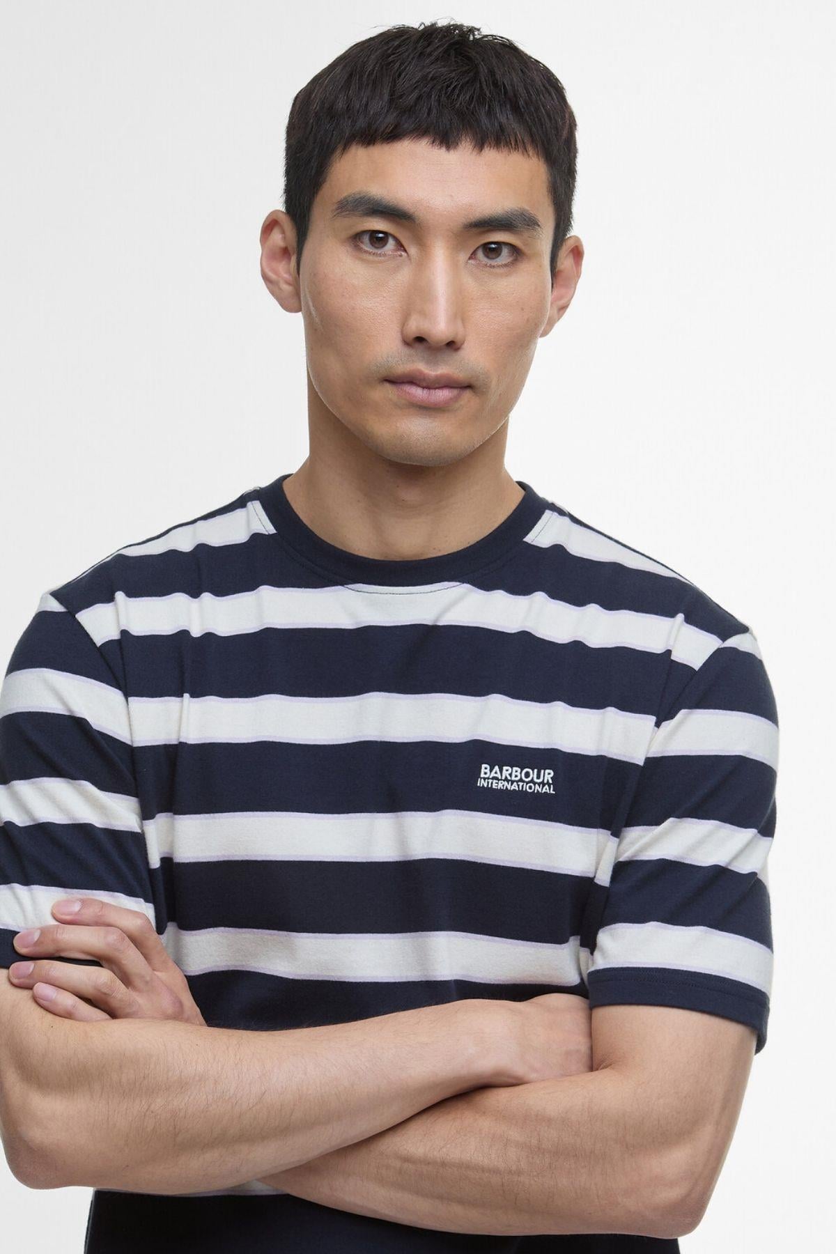 B.Intl Luca Stripe T-Shirt NY91 Navy