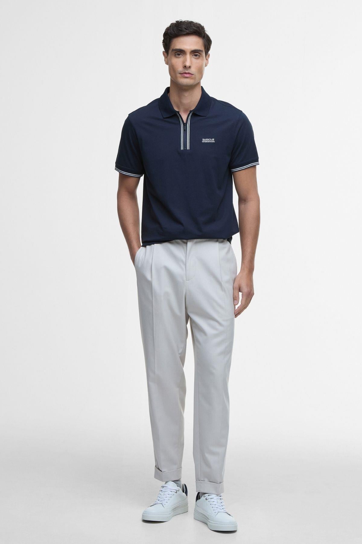 B.Intl Ollie Twin Tipped Placket Polo Yaka NY91 Navy